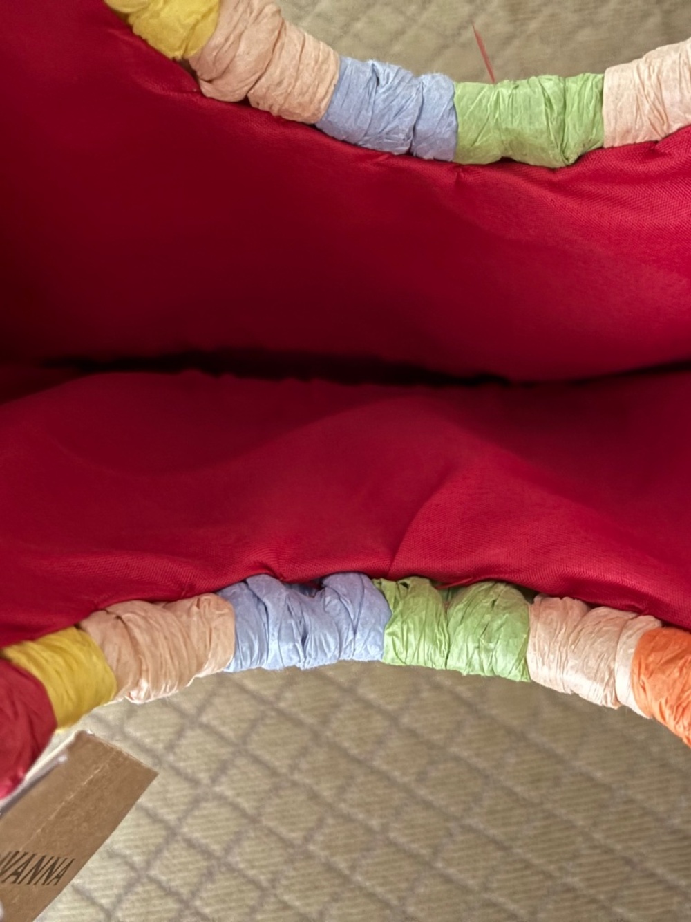 Women’s Colorful Straw Bag - Picture 4 of 7